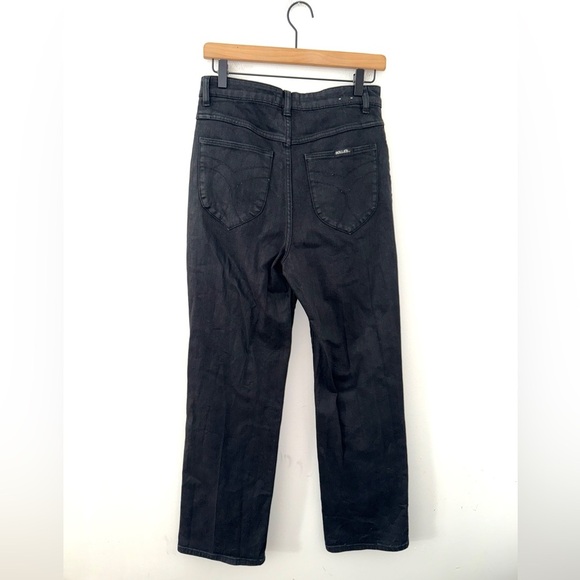 ROLLAS Heid High Rise Loose Straight Black Jeans Size 29 - Picture 2 of 11